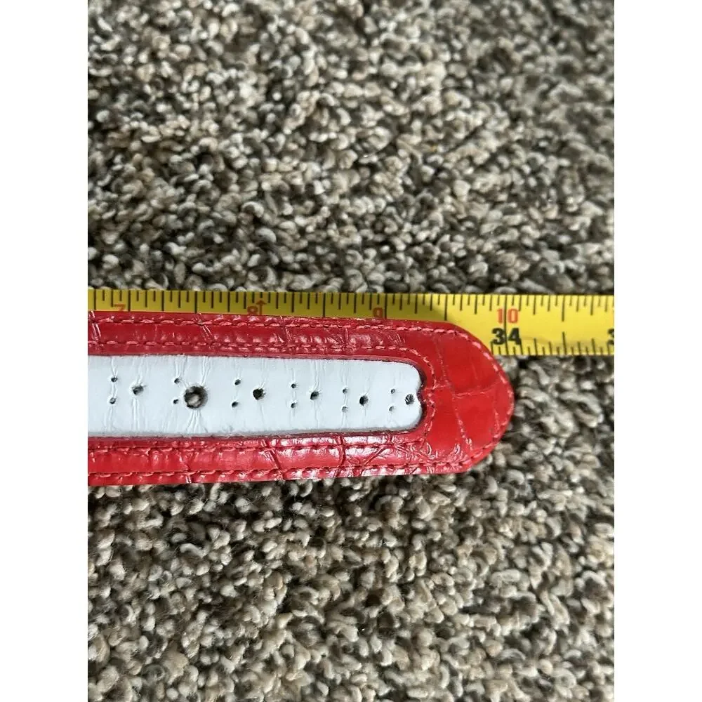 Nordstrom Red and White Women's Belt - Picture 6 of 6